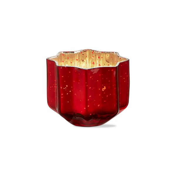 Red Star-Shaped Candle Holder