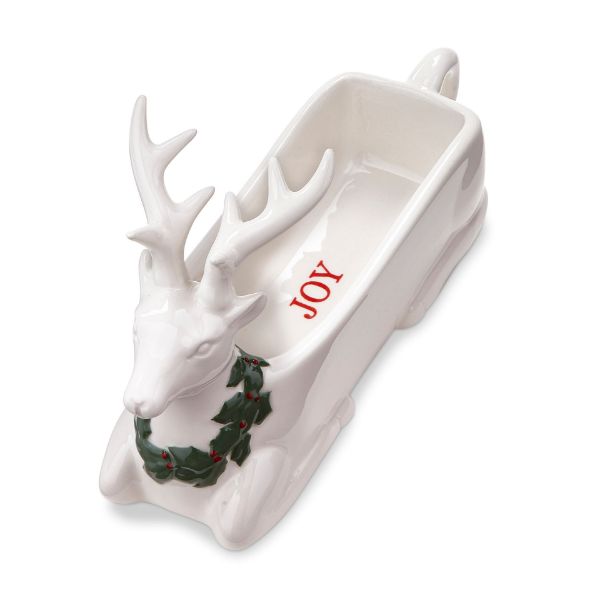 Christmas Deer Cracker/Candy Dish