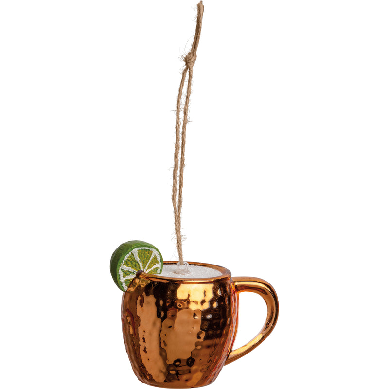 Moscow Mule Glass Ornament