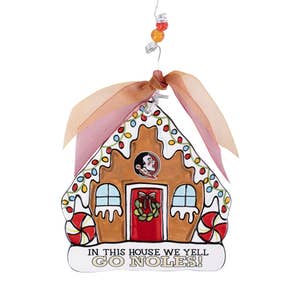 "In this House We Yell Go Noles" Ceramic Ornament