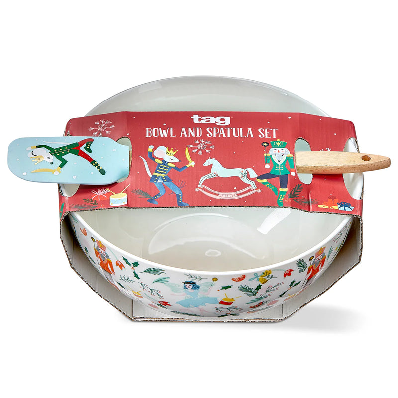 Nutcracker Mixing Bowl & Spatula Set