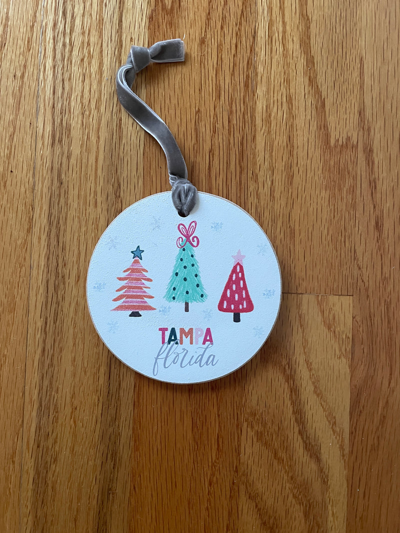 Tampa Wooden Ornament