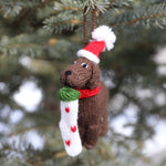 Knitted Dog Ornament