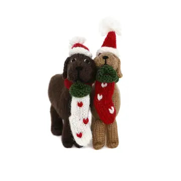 Knitted Dog Ornament