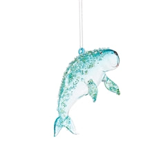 Manatee Glass Ornament