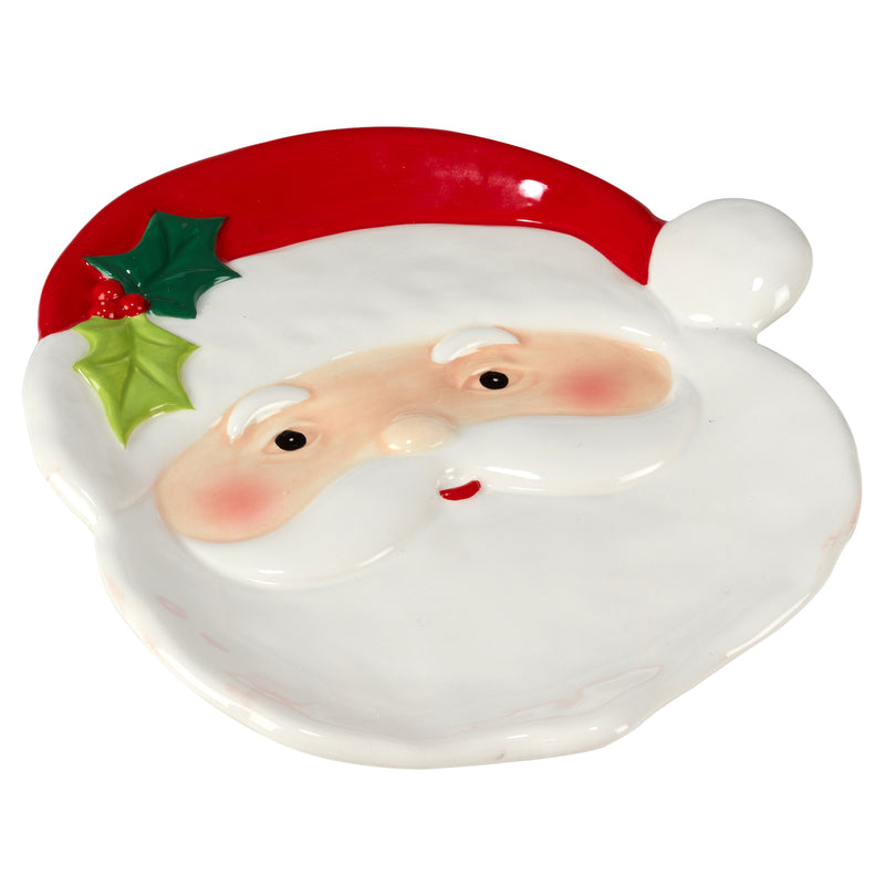 Old-Fashioned Santa Cookie/Candy Plate