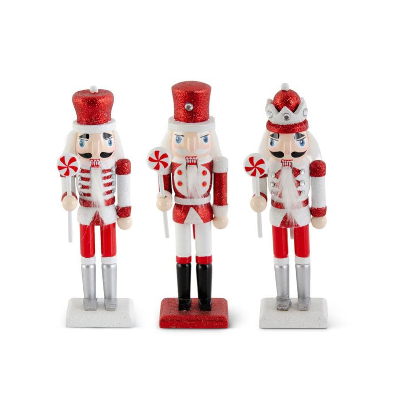 Red & White Nutcracker Figurine, Assorted Styles