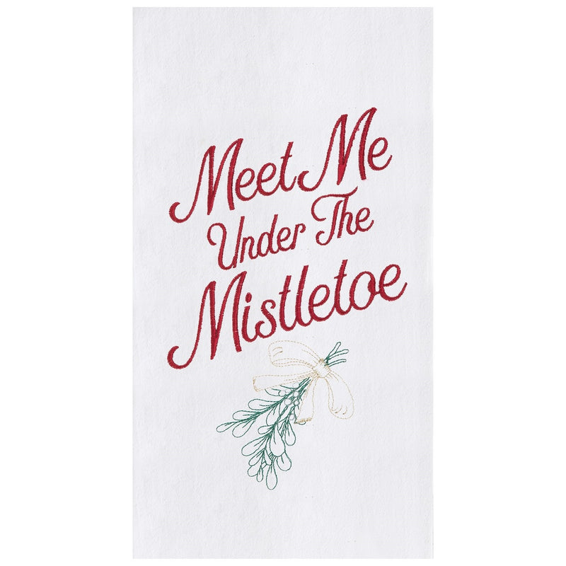 "Meet Me Under the Mistletoe" Towel