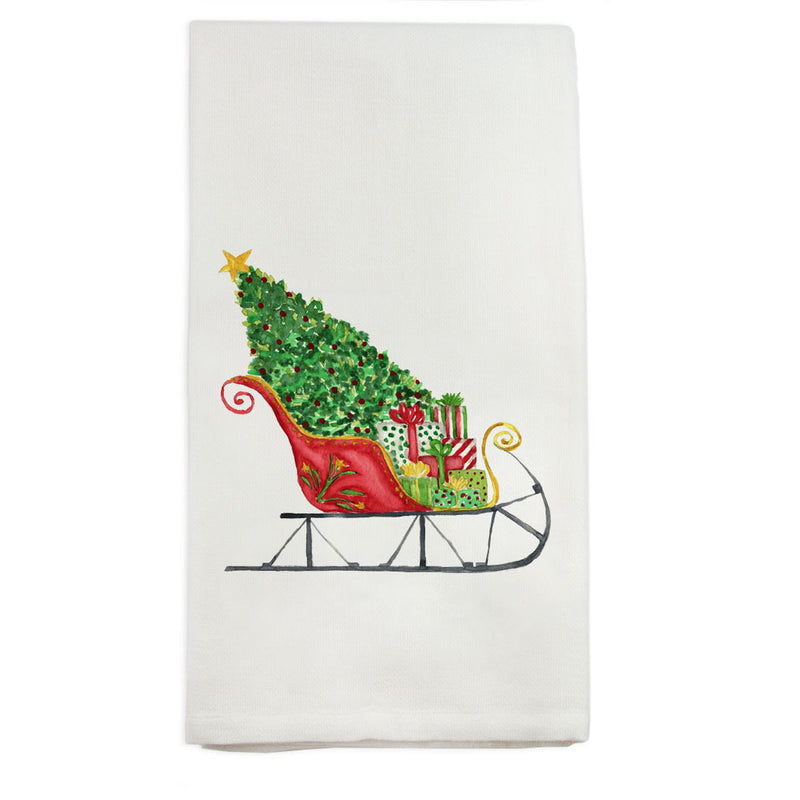 Santa Sleigh Towel