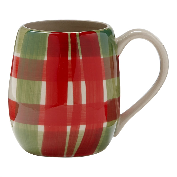 Red and Green Plaid Mug