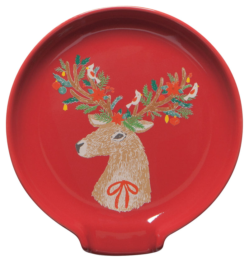 Reindeer Mug and Spoon Rest Set, Set of 2