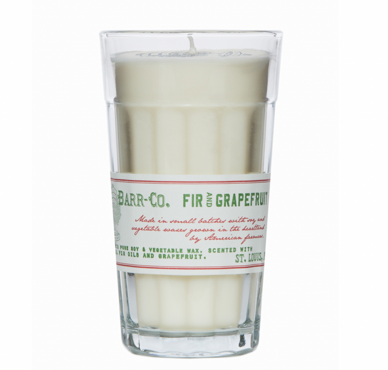 Fir & Grapefruit Parfait Glass Candle