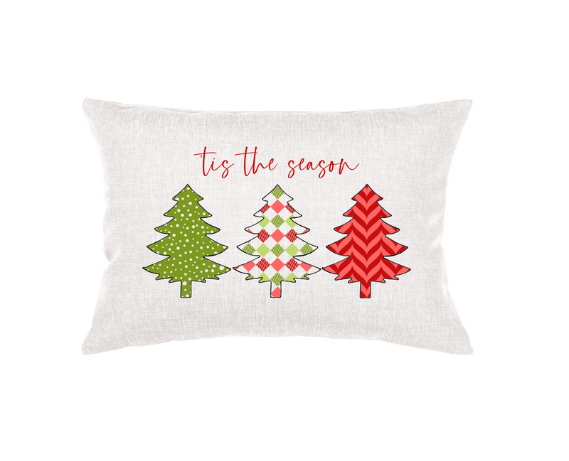 Christmas Tree Pillow - "Tis the Season"