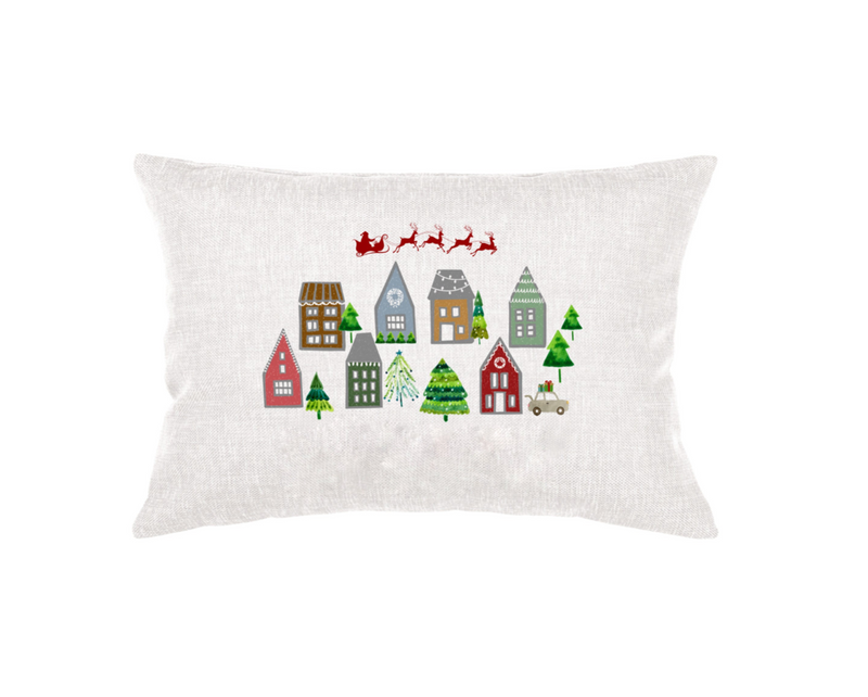 Christmas Hometown Pillow