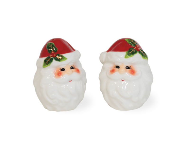 Santa Face Salt & Pepper Shaker Set