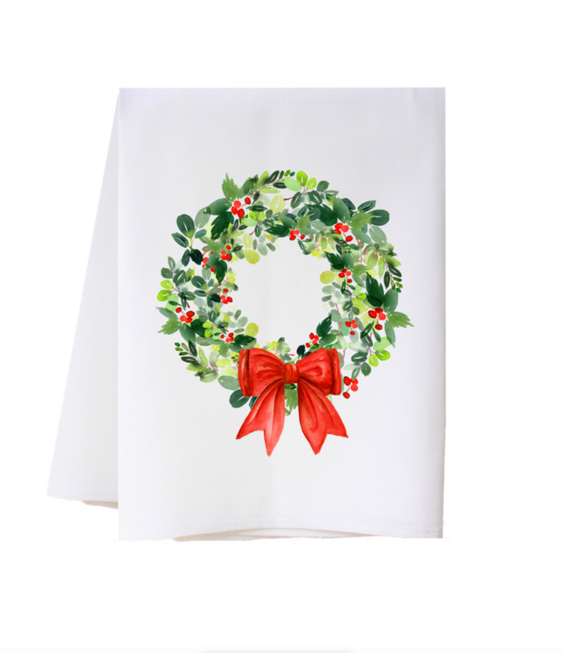 Christmas Wreath Towel