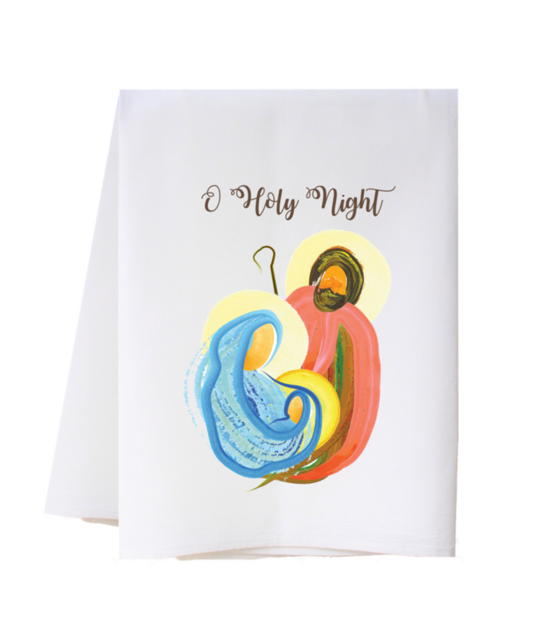 Nativity Scene Towel - "O Holy Night"