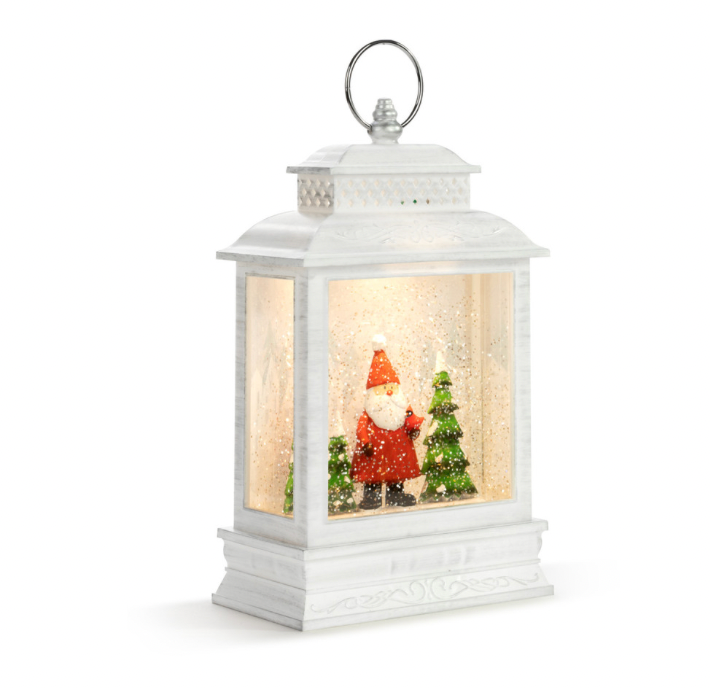 Lighted Musical Santa Lantern