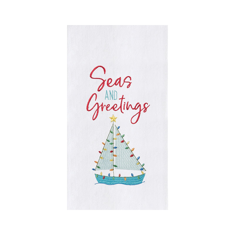 "Seas & Greetings" Towel